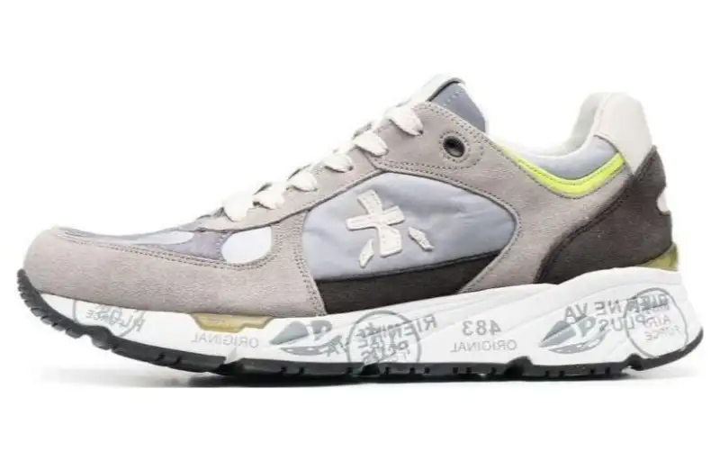 PREMIATA Cow Leather Low top Casual Shoes Men's Gray