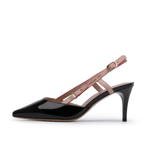 Chrisdien Deny Cow Leather Slim Heel High Heels 7cm Women's