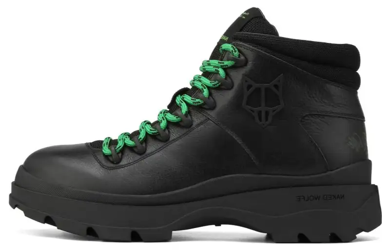Naked Wolfe Aspen Leather Short Combat Boots Men's Black
