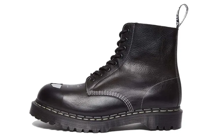 1460 Wmns Dr.Martens Pascal Bex Exposed Steel Toe Lace Up Boot 'Black Overdrive' Women's