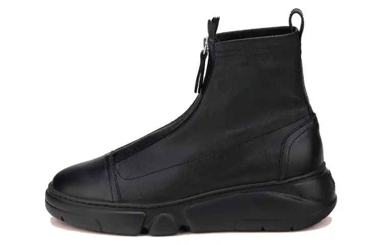 AGL Leather Ankle Boots 4cm Women's Black