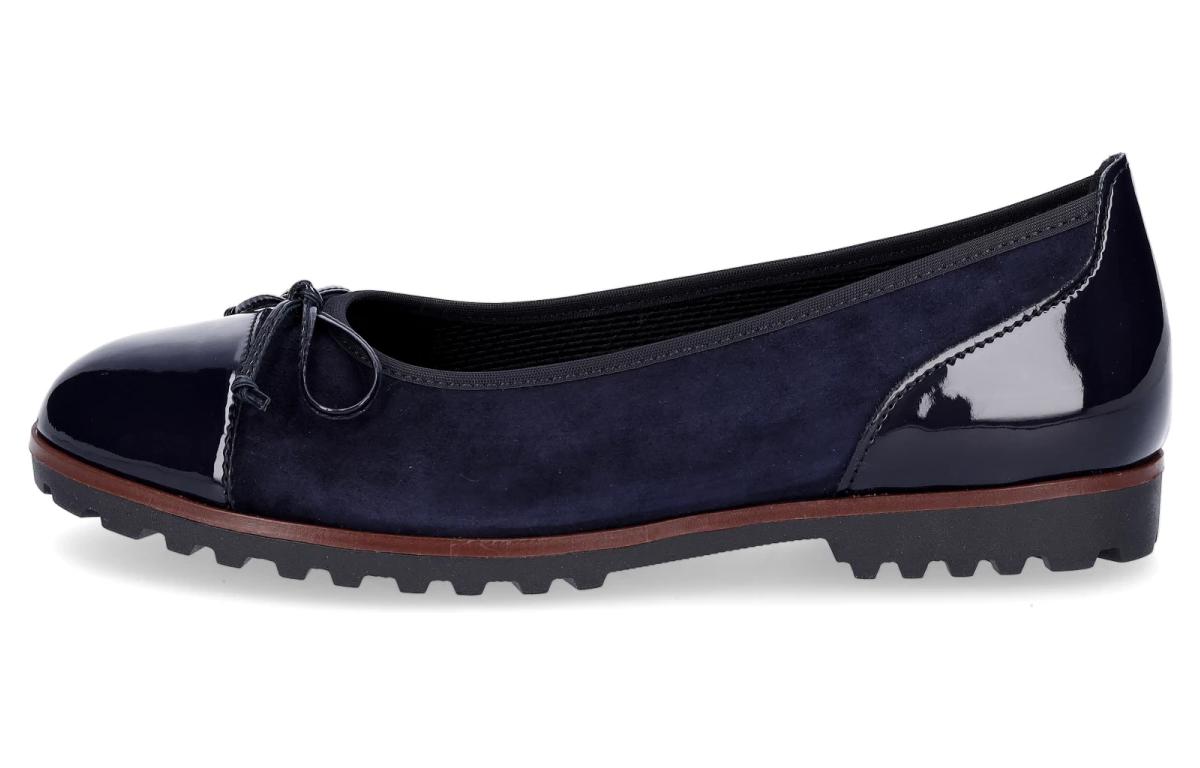 Gabor Patent Leather Casual Shoes Women's Midnight Blue