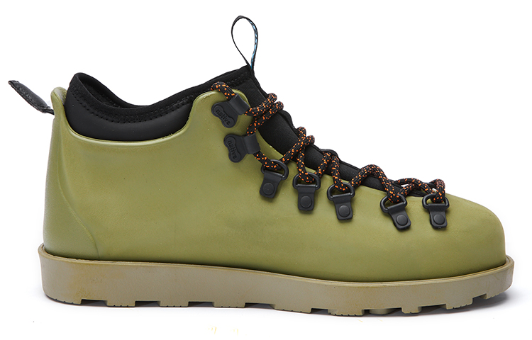 Native Shoes Combat Boots Unisex Army Green