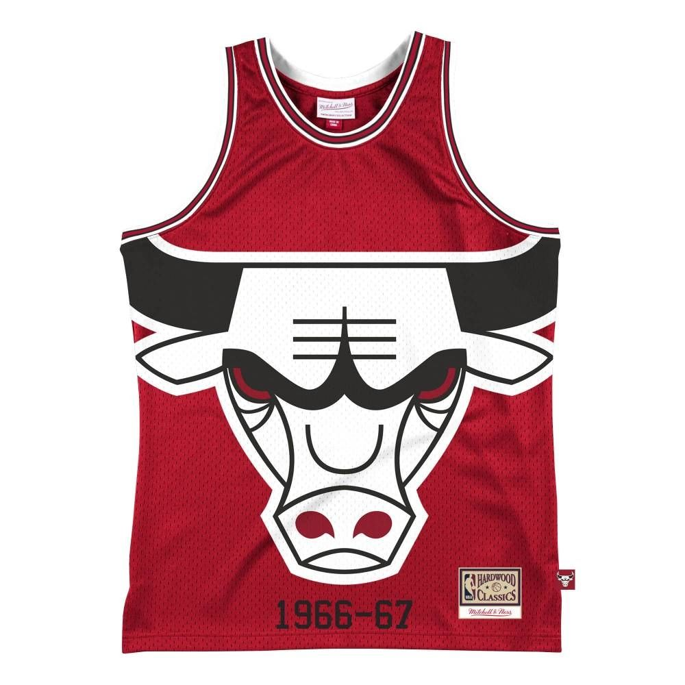 Mitchell Ness Basketball Jerseys Men’s Red Moderate Straight Fit