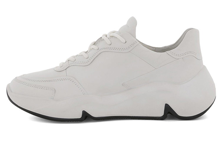 Ecco Tide Fun Top Grain Cow Leather Low top Chunky Sneakers Women's White