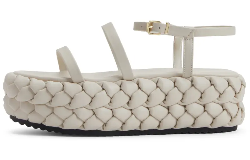 CHARLES&KEITH Top Grain Cow Leather Stylish Sandal Women's