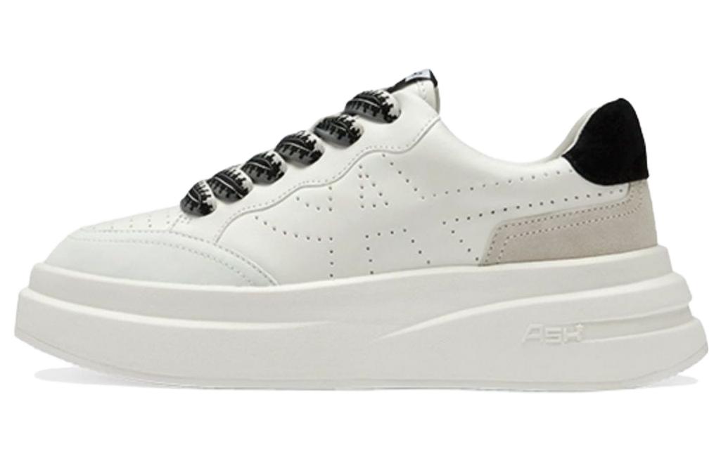 ASH IMPULS BIS Collection Cow Leather Low top Casual Shoes Women's Black White
