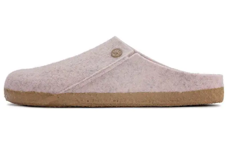 Birkenstock Zermatt Shearling Clog Wool Felt Light Rose
