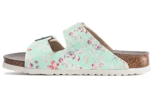 Birkenstock Arizona Esd Birko Flor Narrow Fit 'Flower Field Mint' Women's