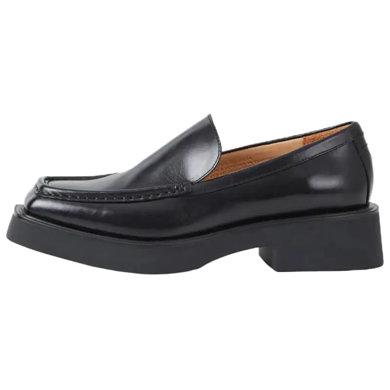 VAGABOND SHOEMAKERS Leather Loafers 4cm Women's Black