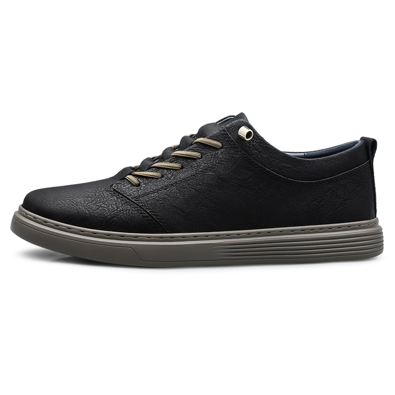 Mulinsen cowhide, trendy and versatile, slip-on leather shoes, casual and fashionable, comfortable and soft soles, daily commuting, genuine leather large size, non-slip, wear-resistant and breathable, low-cut sneakers for men