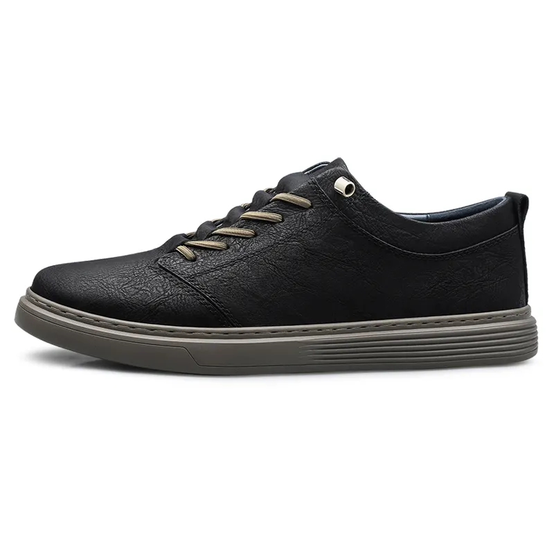 Mulinsen cowhide, trendy and versatile, slip-on leather shoes, casual and fashionable, comfortable and soft soles, daily commuting, genuine leather large size, non-slip, wear-resistant and breathable, low-cut sneakers for men