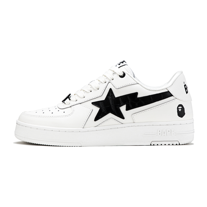 Мужские кеды A BATHING APE SS25 ICON (черно-белые)