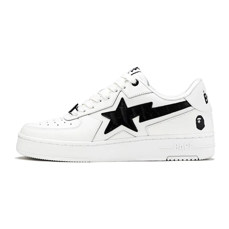 A Bathing Ape leather-panelled sneakers