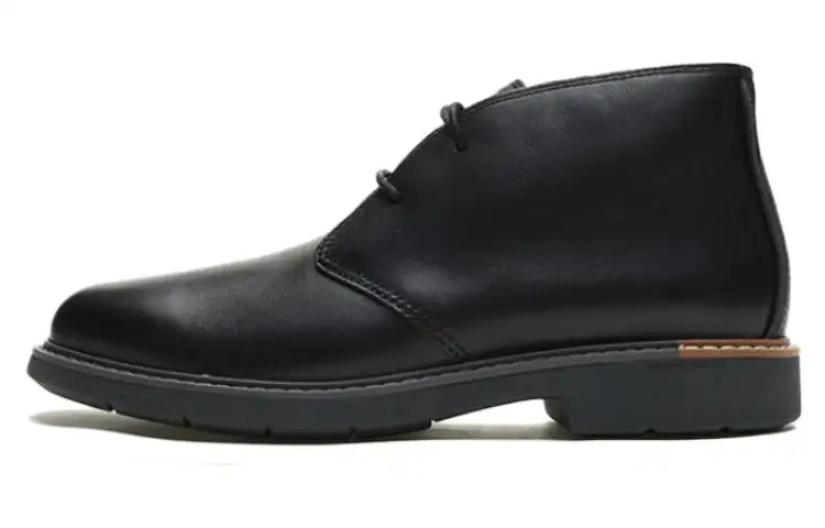 COLE HAAN Cow Leather Ankle Boots Men's Black