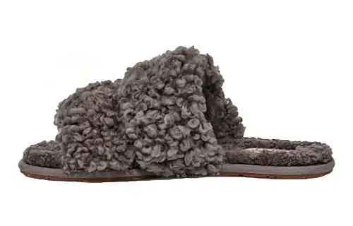 UGG Maxi Curly Scuffetta 'Grey' Women's