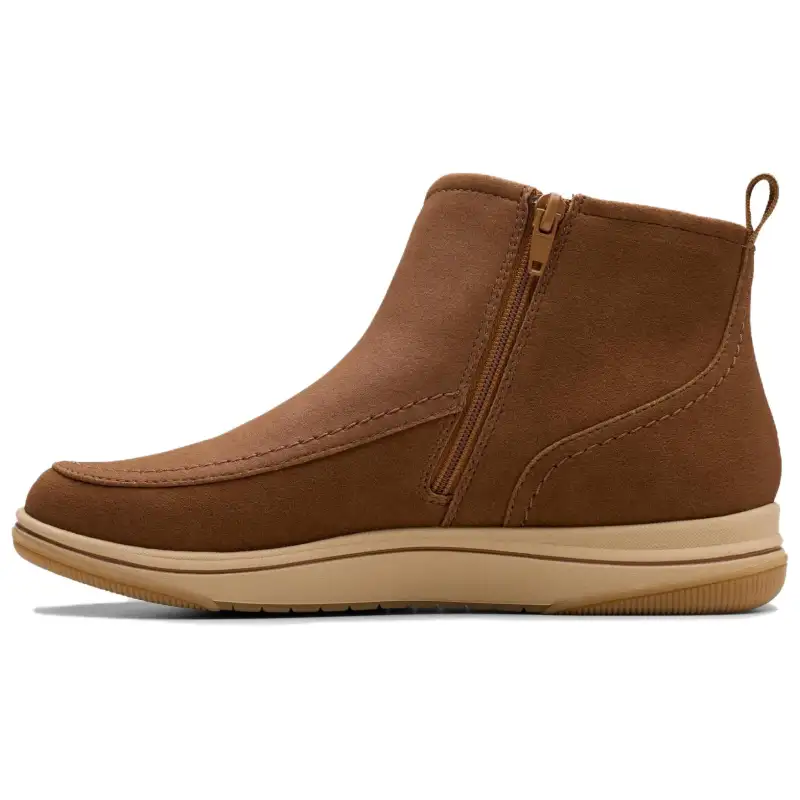 Clarks Synthetic Leather Ankle Boots 3.5cm Women's Tan