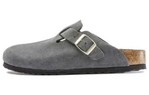 Birkenstock Boston Soft Footbed Suede Dark Grey