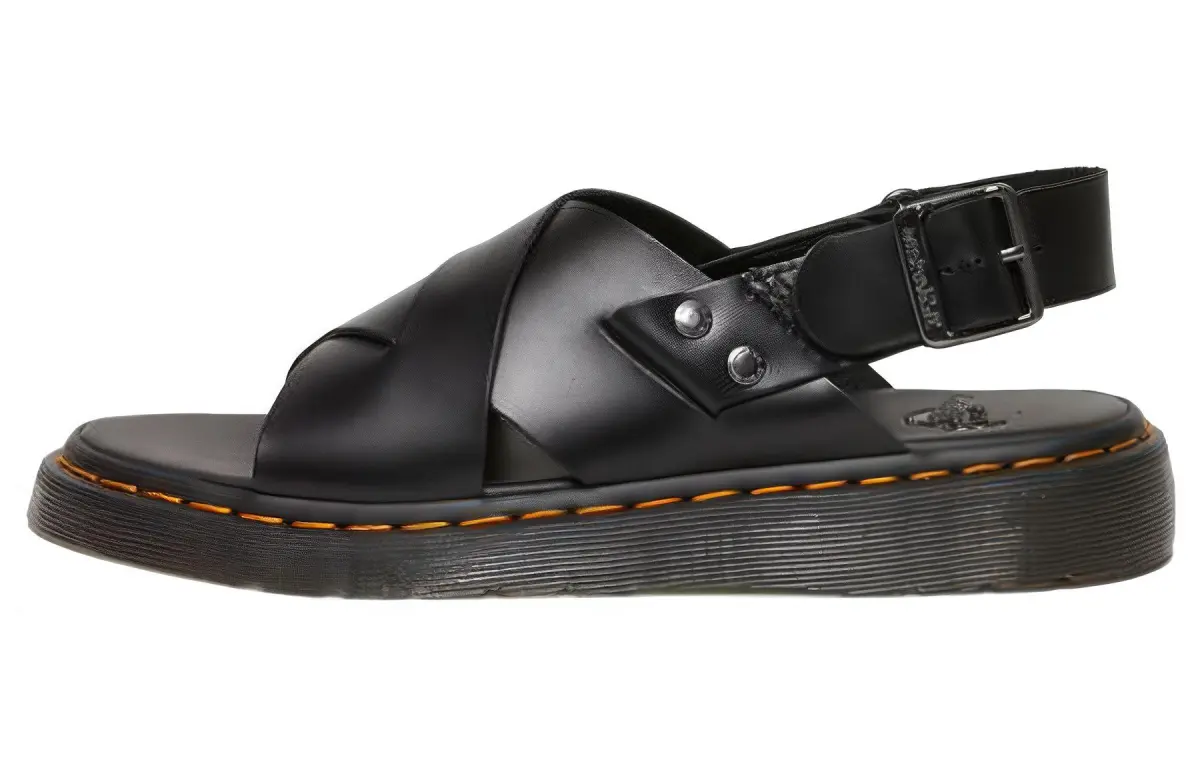 Dr.Martens Leather Beach Sandals Unisex Black