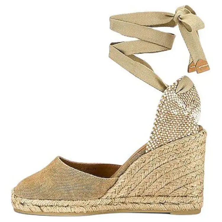 Castañer Wedge Heel High Heels 9cm Women's Brown