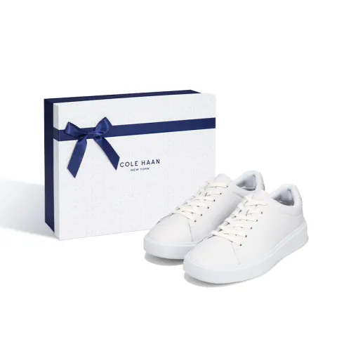 COLE HAAN Low top Stylish Skateboarding Shoes Men's White Box