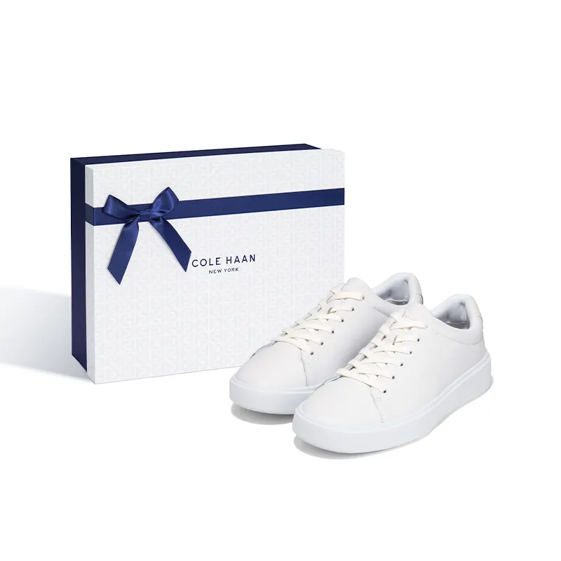 COLE HAAN Low top Stylish Skateboarding Shoes Men's White Box