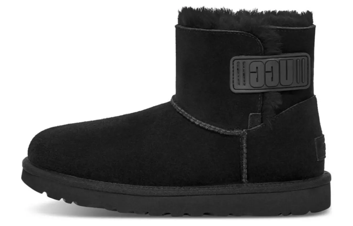 UGG Mini Bailey Logo Strap Boot 'Black' Women's