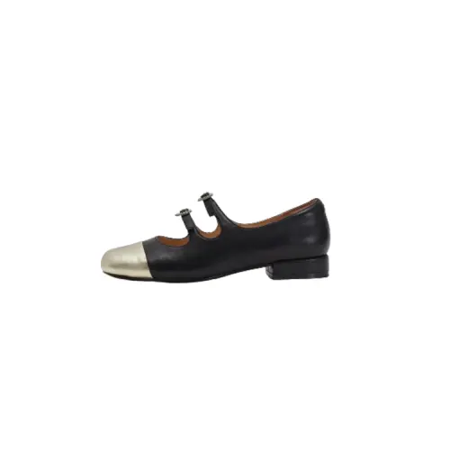 Teenie Weenie Sheepskin Chunky Heel Mary Jane Shoes Women's