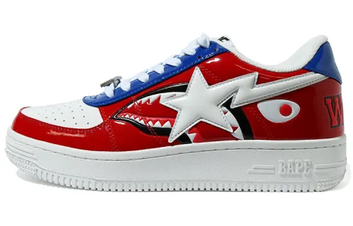 BAPE A BATHING APE Bape Sta Low KAWS Chompers Blue Red