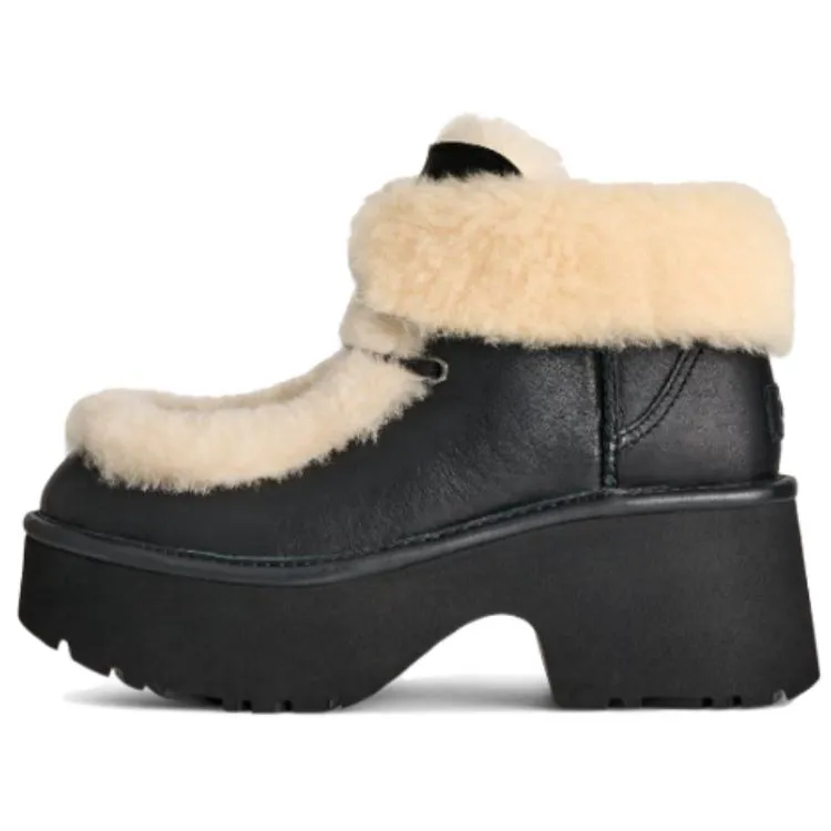 UGG Classic Novelty Cow Leather Ankle Boots 7cm Women's Black