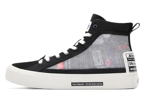 Dickies Canvas Shoes Unisex High Top Black