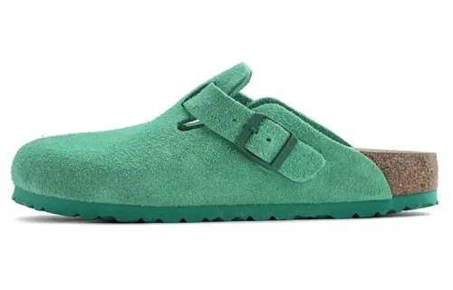 Birkenstock Boston Suede Bold Green