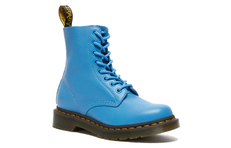 Dr. Martens 1460 Pascal Virginia Combat Boots Blue Women's