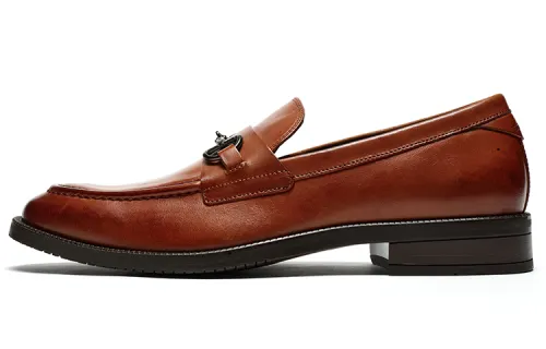 COLE HAAN Top Grain Cow Leather Casual Leather Shoes Men's Dark Brown