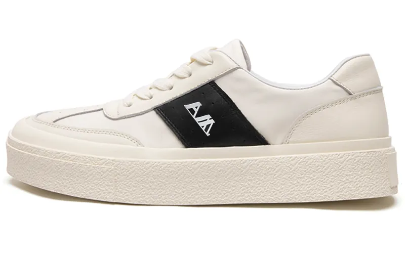 Anthony Miles Cow Leather Low top Casual Skate Shoes Men's White 2024 New Arrival