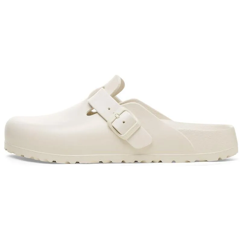 Birkenstock Boston Closed Toe Slippers Unisex White Regular