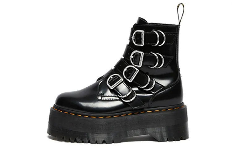 Dr. Martens Jadon Max Hdw 4 Strap Boot Black Women's
