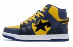 A BATHING APE® Logo-patch Leather Sneakers