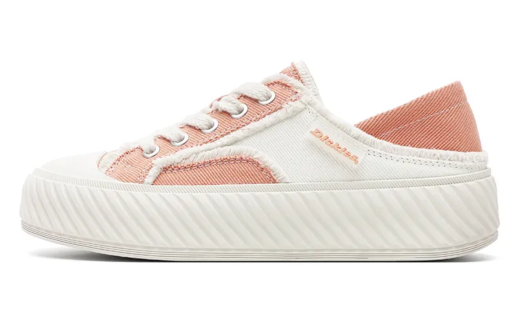 Dickies Comfortable And Versatile Low top Skateboard Shoes Women's Beige Pink