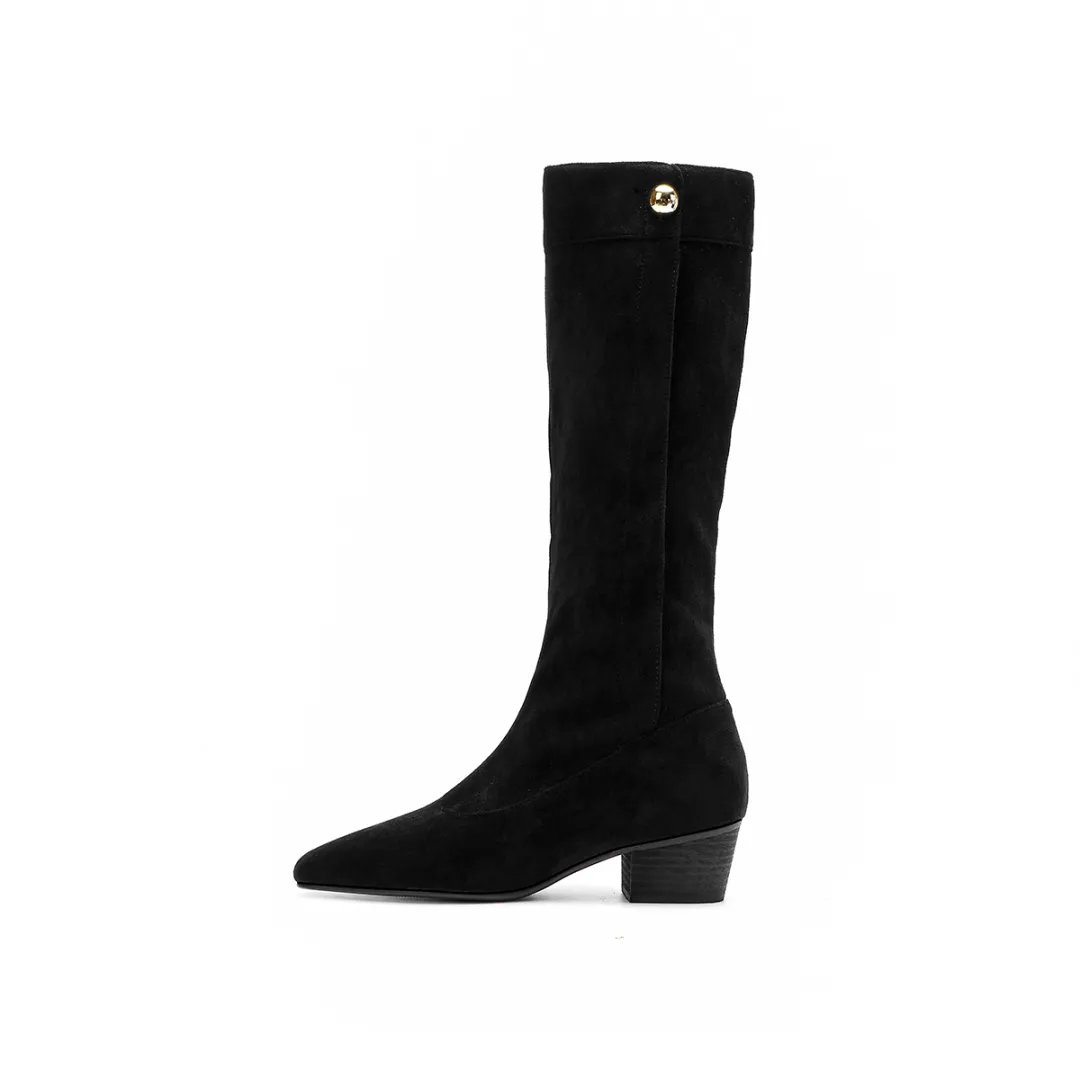 HARSON Knee high Boots 4.5cm Women's Black
