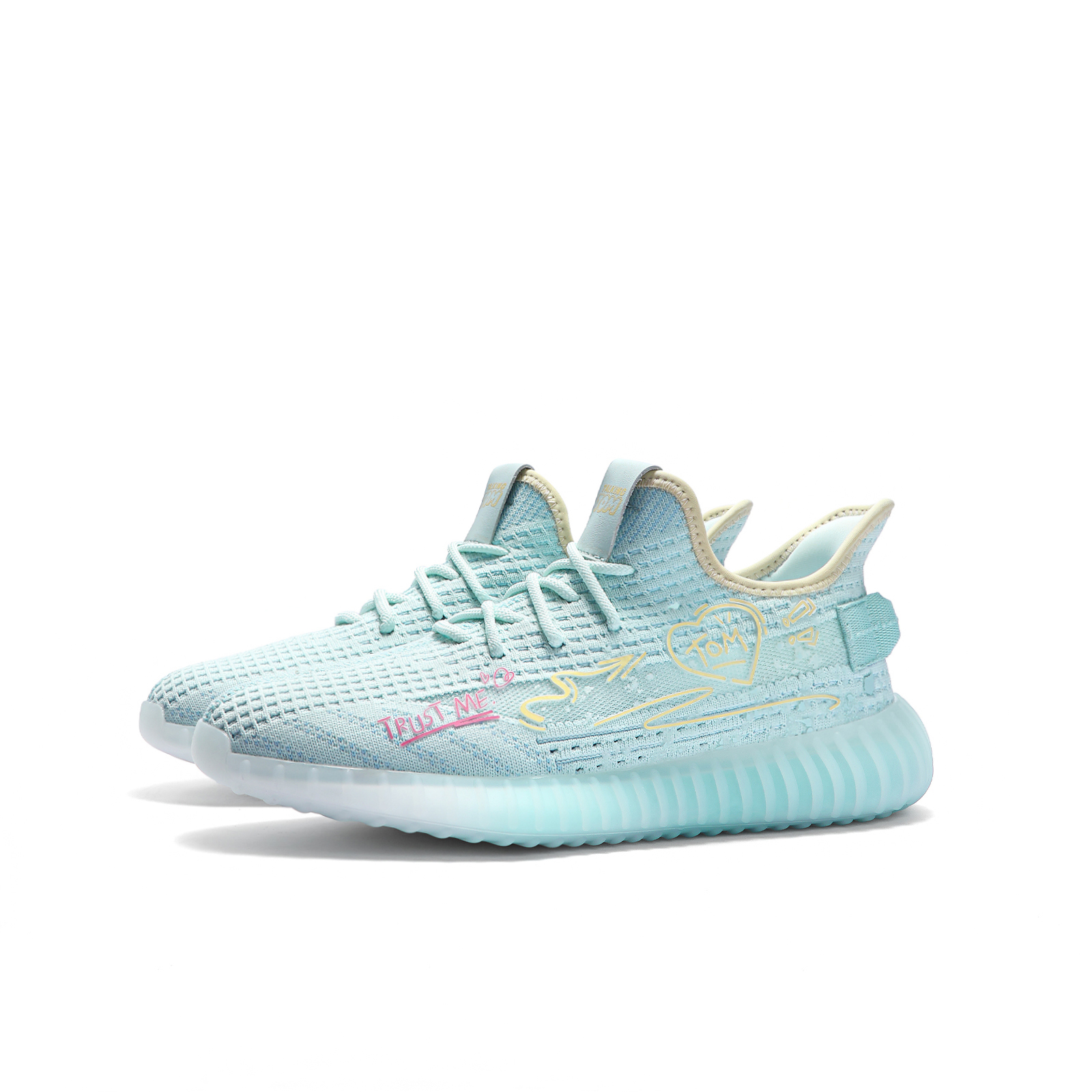 TALKING TOM Low Top Casual Shoes Unisex Light Blue