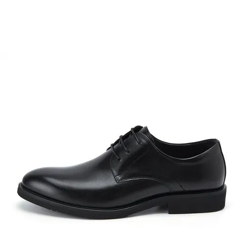 BELLE cow leather British casual business comfortable fashion versatile inner height increase elite wedding groom formal leather shoes men's style