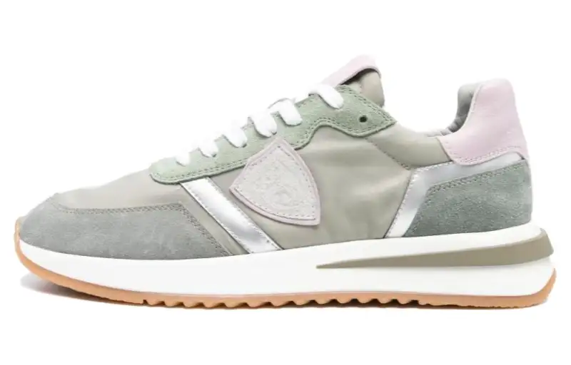 PHILIPPE MODEL Paris Tropez Haute Suede-panelled Sneakers