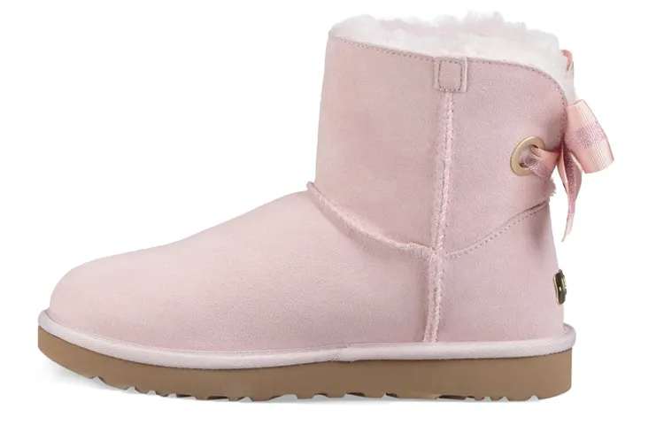 UGG Customizable Bailey Bow Mini Boot Snow Boots Pink Women's