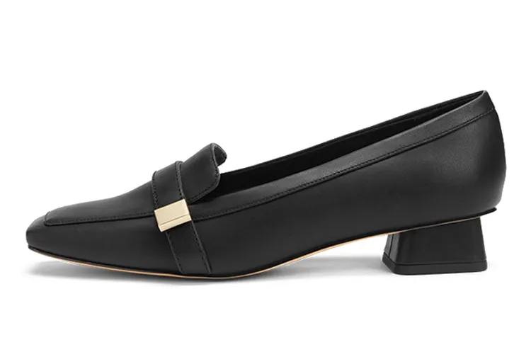CHARLES&KEITH Pu Loafers 2.7cm Women's Black