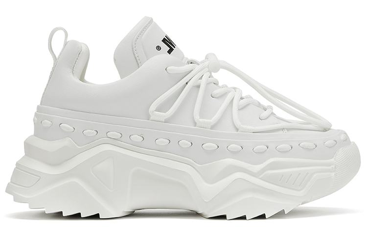 VWL Synthetic Leather Chunky Sneakers Women's White