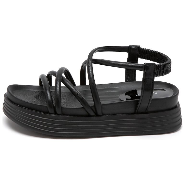 AGSDON Artificial Leather Roman Sandals 5cm Women's