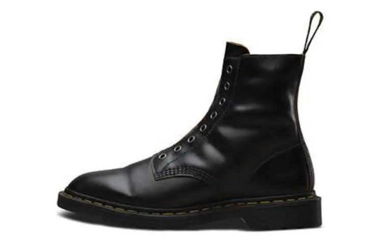 Dr. Martens 1460 Laceless Combat Boots Couple Style Black