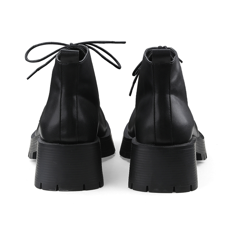 HANQIAORIJI Irregular Type Collection Short Combat Boots Men's Black