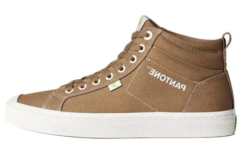 CARIUMA Pantone Lion High top Canvas Shoes Unisex Brown